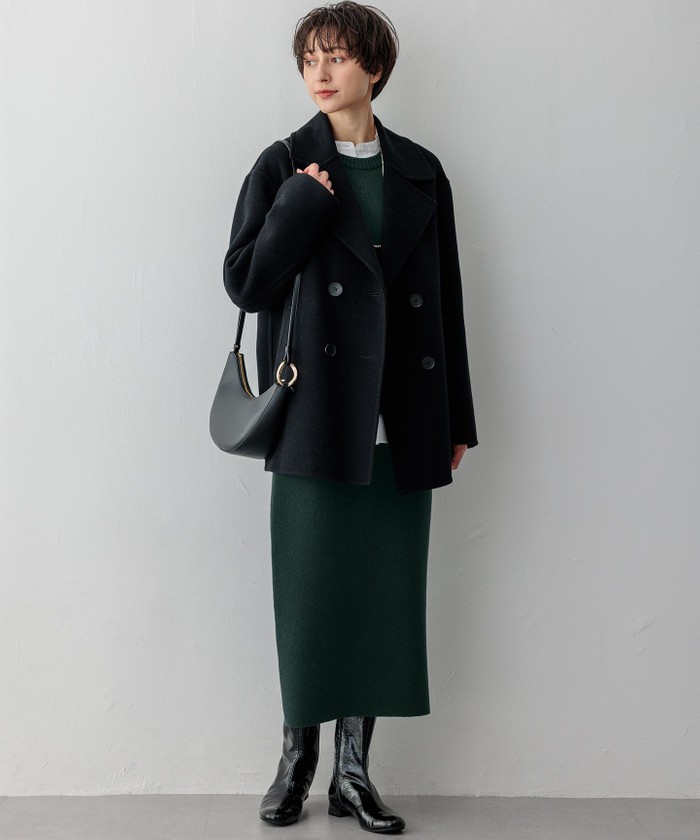 滝沢眞規子さん着用】MANTECOPureリバー Pコート(507416332)｜阪急