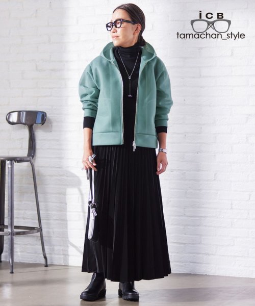 ICB×tamachan_style コラボ】 シアーパーカー(507495146)｜阪急百貨店 