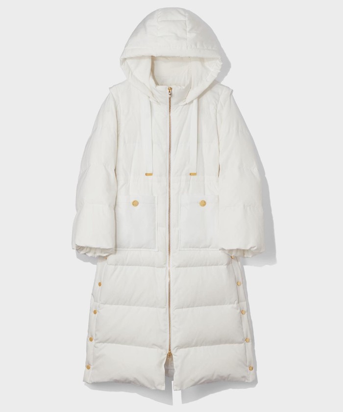 極美品 グレースコンチネンタル 2way ミリタリー ブルゾン コート ダウン 2WAYロングダウンコート(507497828)｜阪急百貨店公式通販サイト｜阪急