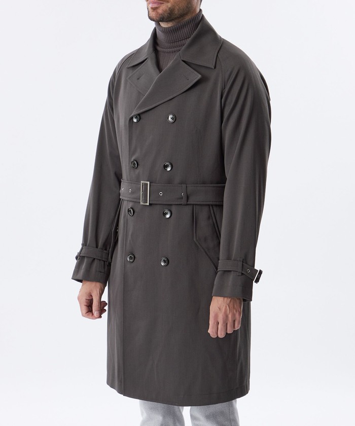ダブルブレストウールミックスコート(506976421)｜HANKYU MEN'S
