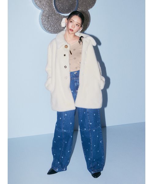 LILY BROWN×MARY QUANT】デイジー柄シアーチュールトップス(507512511