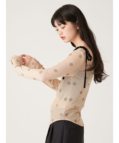 LILY BROWN×MARY QUANT】デイジー柄シアーチュールトップス(507512511