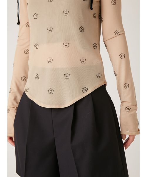 LILY BROWN×MARY QUANT】デイジー柄シアーチュールトップス(507512511