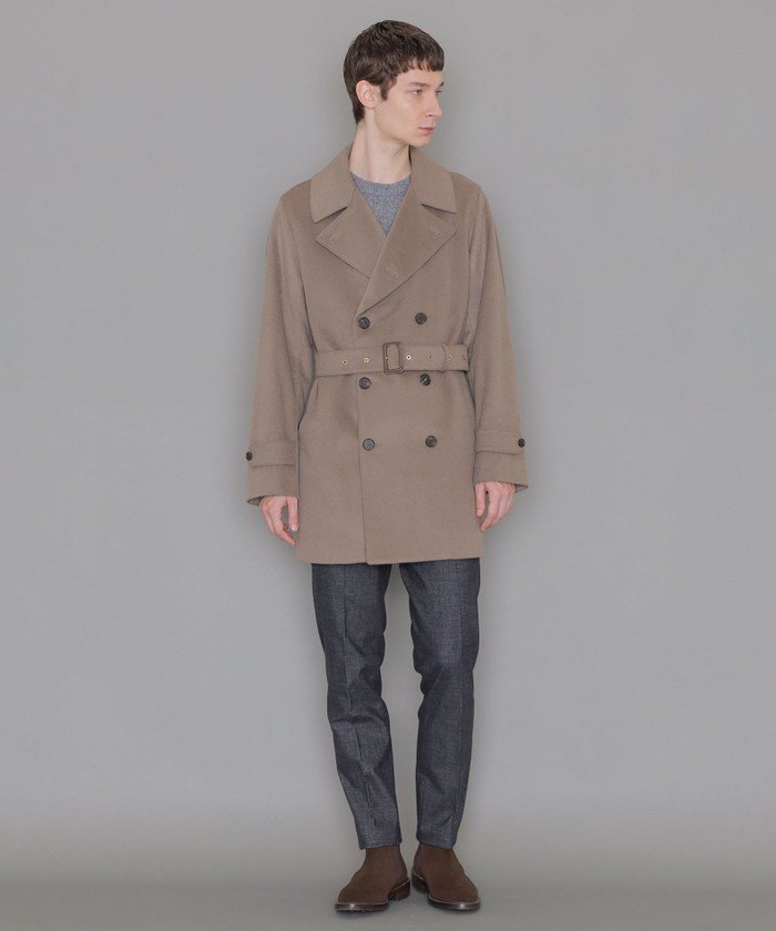 予約販売】ウールカシミヤビーバートレンチコート(506898649)｜HANKYU  