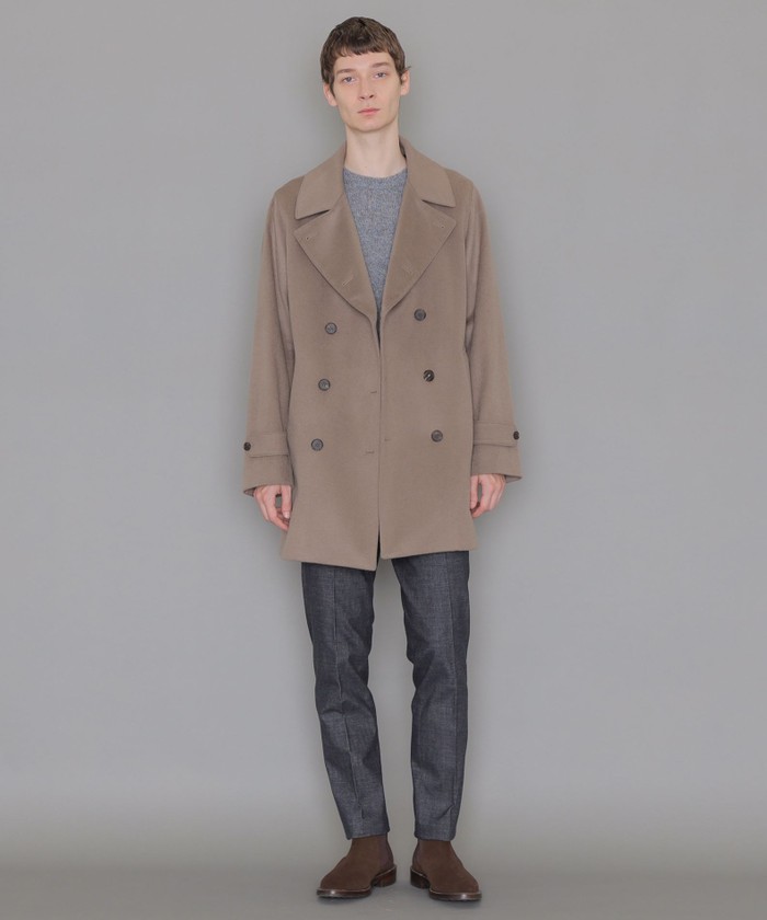 LGB アルパカ混 トレンチコート TRENCH ウール hyde yasu LGB アルパカ混 トレンチコート TRENCH ウール hyde yasu オーバー