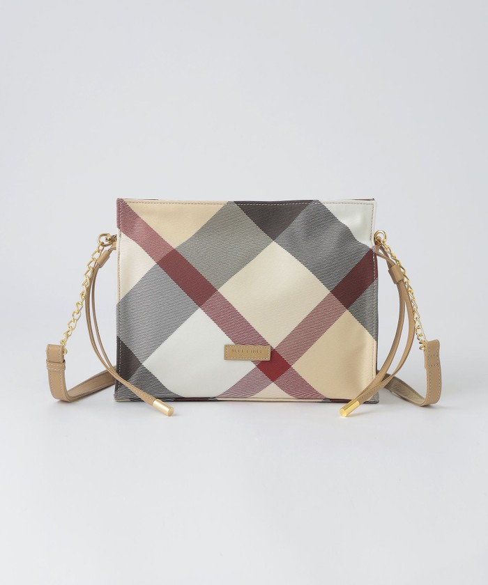 クレストブリッジチェックギャザーミニバッグ(507199446)｜阪急百貨店