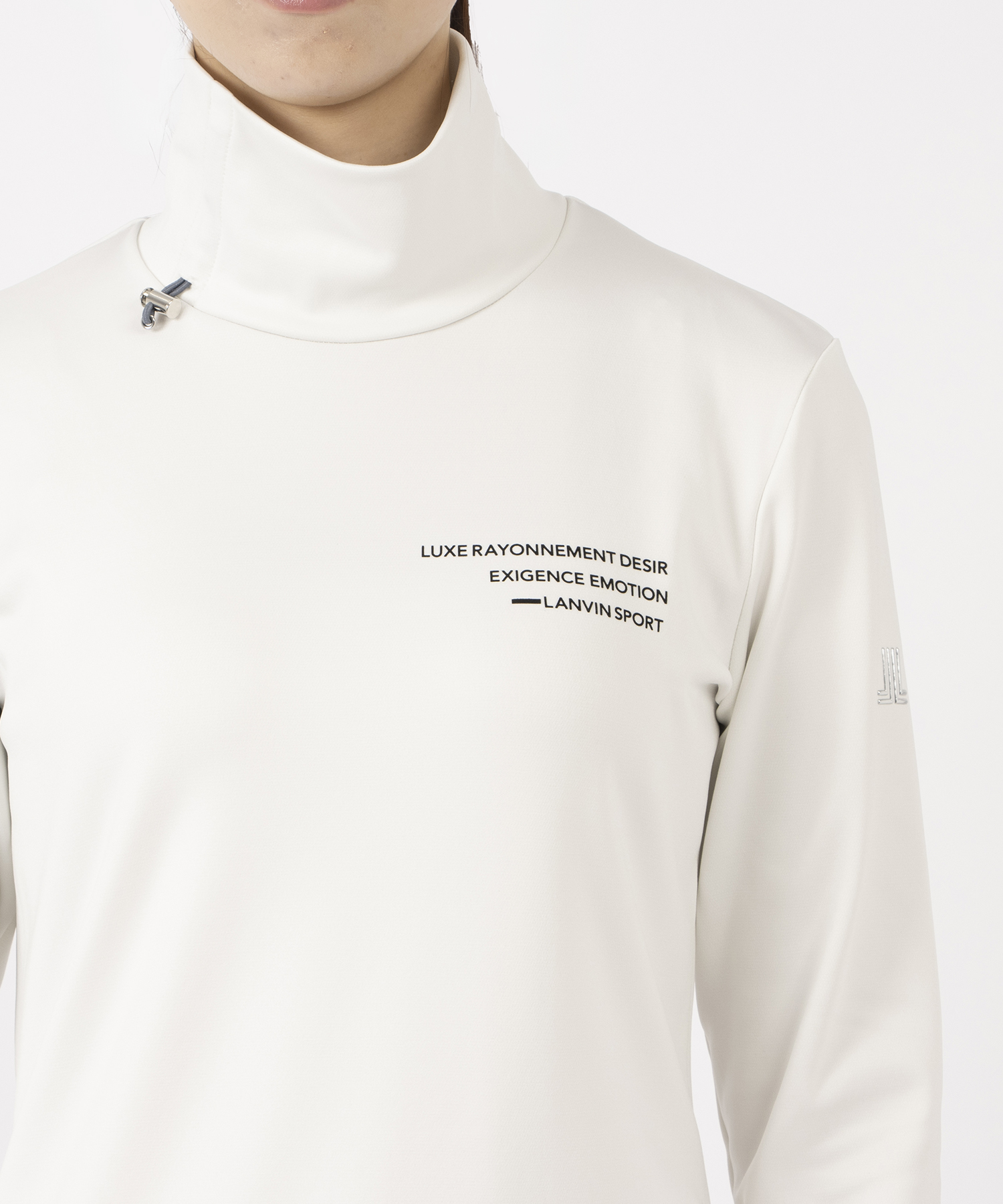 ランバン スポール LANVIN SPORT デザインハイネック長袖シャツ【蓄熱