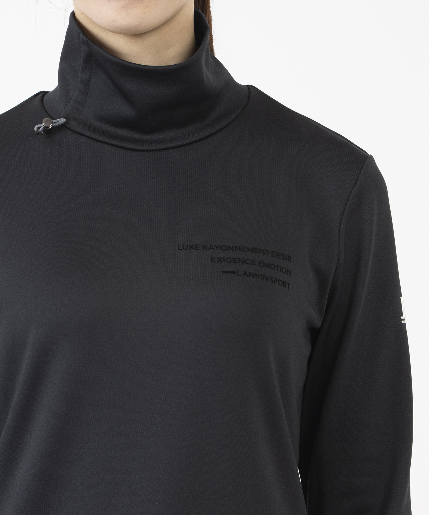 ランバン スポール LANVIN SPORT デザインハイネック長袖シャツ【蓄熱