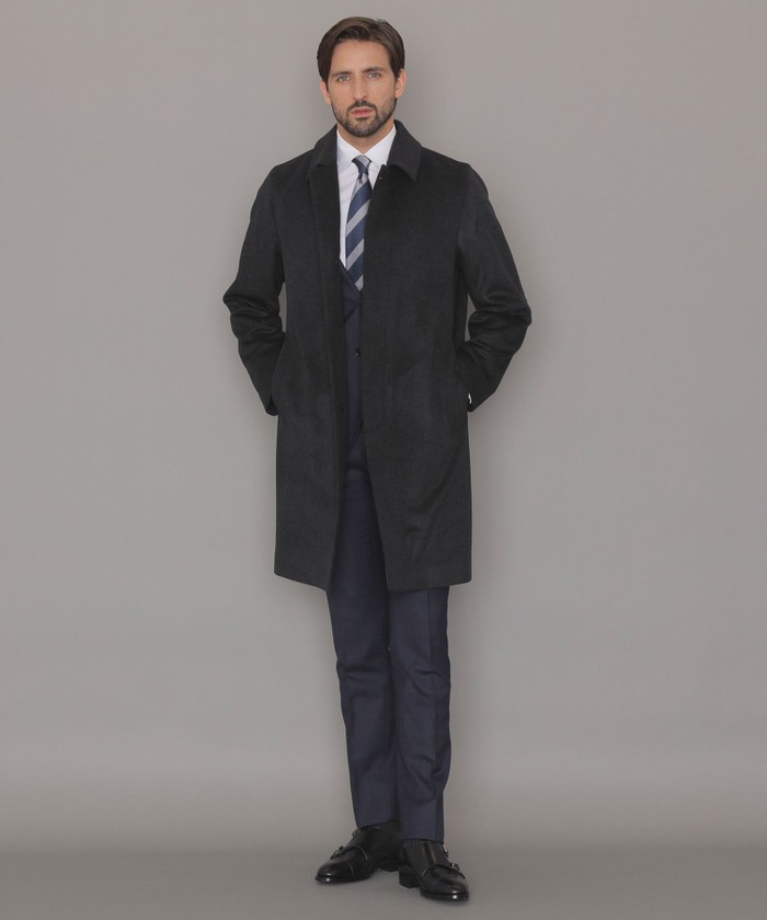 DUNFORD】ウールカシミヤビーバーステンカラーコート(506898657