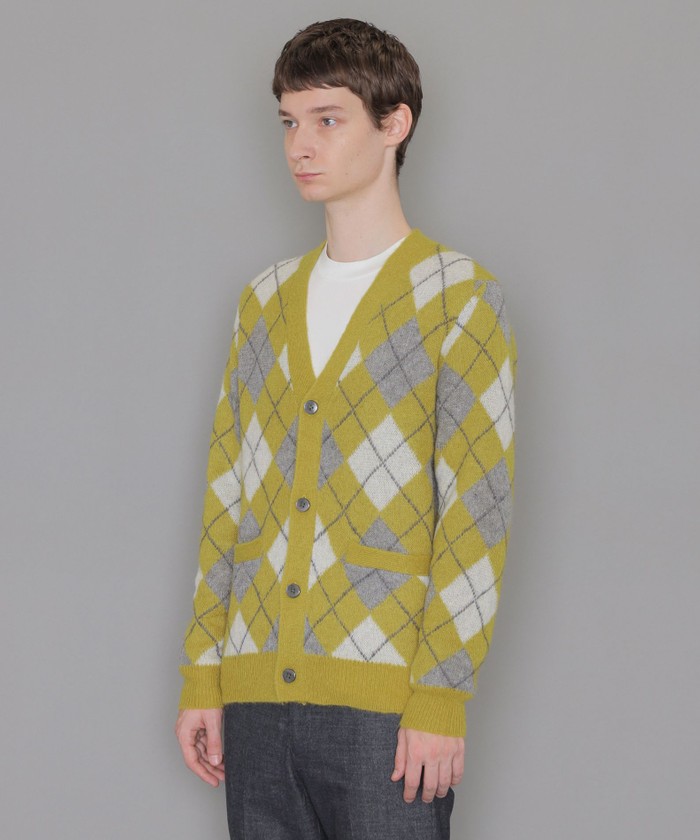 モヘヤアーガイルカーディガン(507515165)｜HANKYU MEN'S / 阪急メンズ