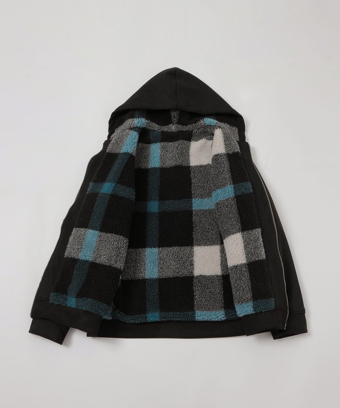 BURBERRY BLACK LABEL チェック柄 ボアパーカー WEB限定】バックチェックボアパーカー(507517081)｜HANKYU MEN'S