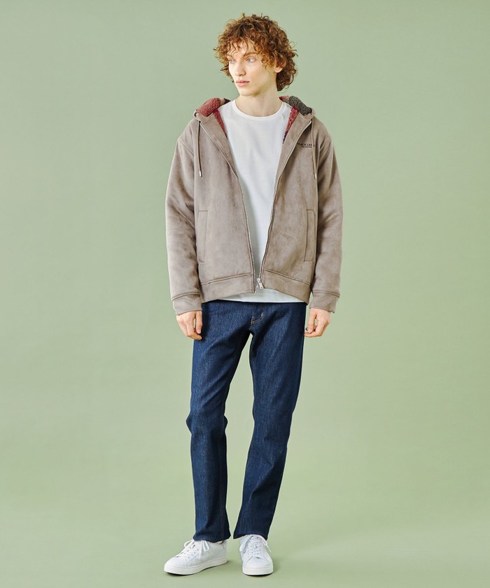WEB限定】バックチェックボアパーカー(507517081)｜HANKYU MEN'S