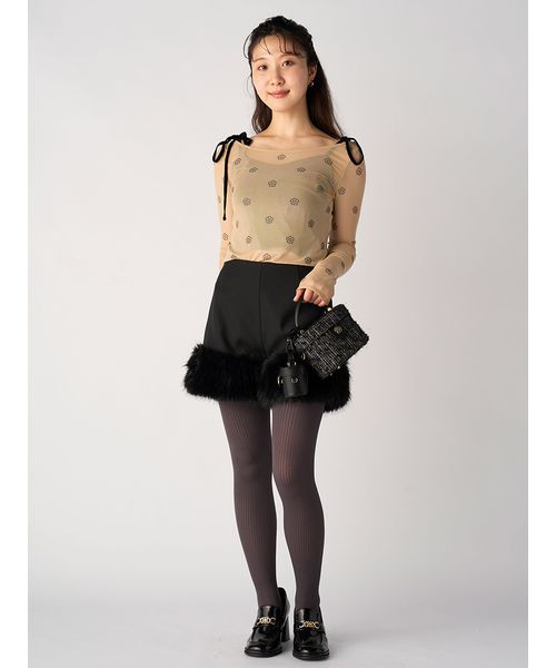 LILY BROWN×MARY QUANT】デイジー柄シアーチュールトップス(507512511
