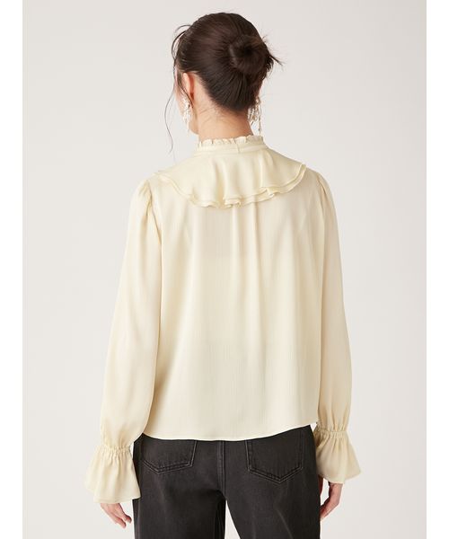 クレープラッフルフリルブラウス(507610179)｜阪急百貨店公式
