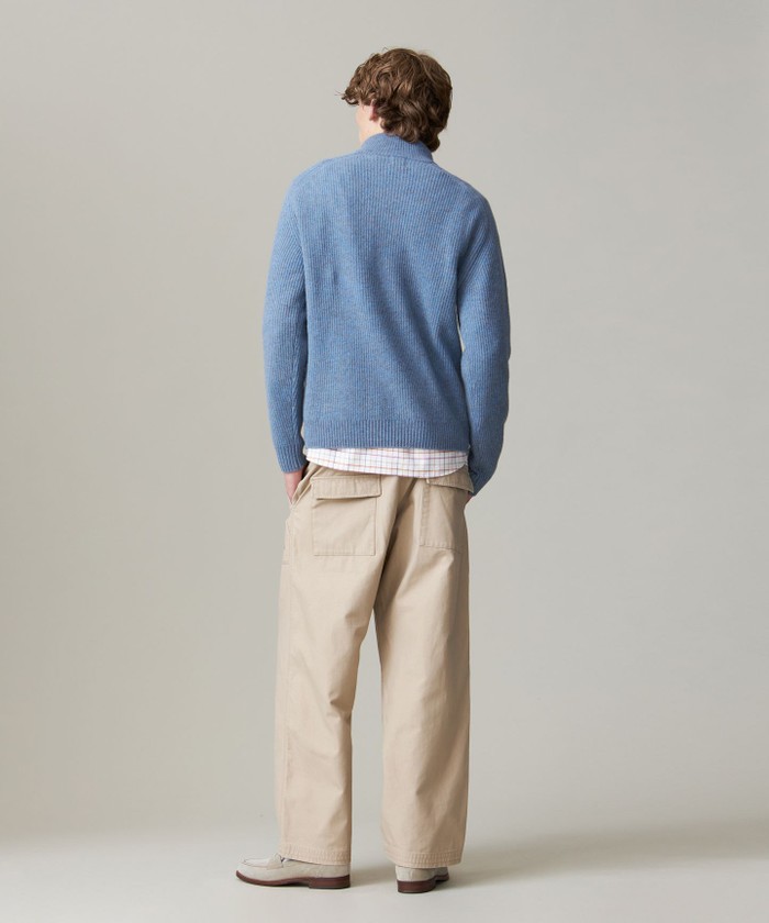 Cash Lamb's Wool】ハーフジップニット(507619566)｜HANKYU MEN'S