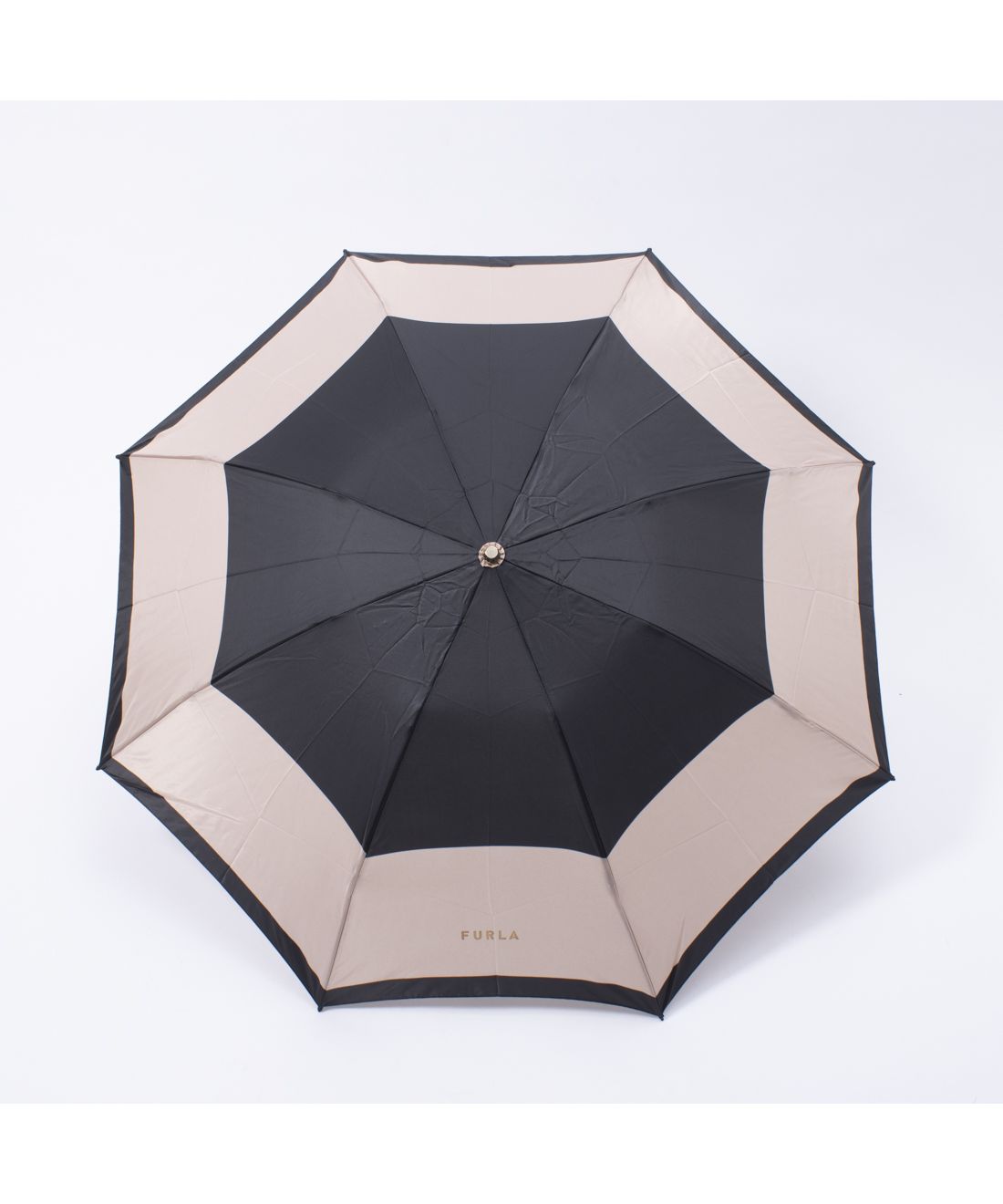 【未使用品】フルラ ボーダー 晴雨兼用 折り畳み傘 日傘 ブルー 未使用品】フルラ ボーダー 晴雨兼用 長傘 日傘 ジャンプ式