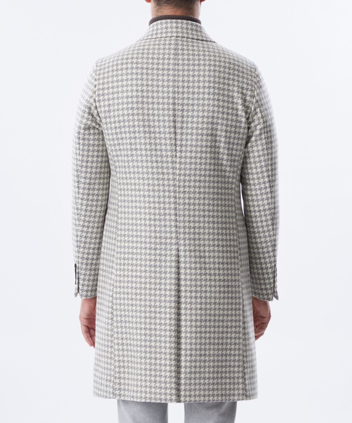 千鳥ジャカードチェスターコート(507545766)｜HANKYU MEN'S