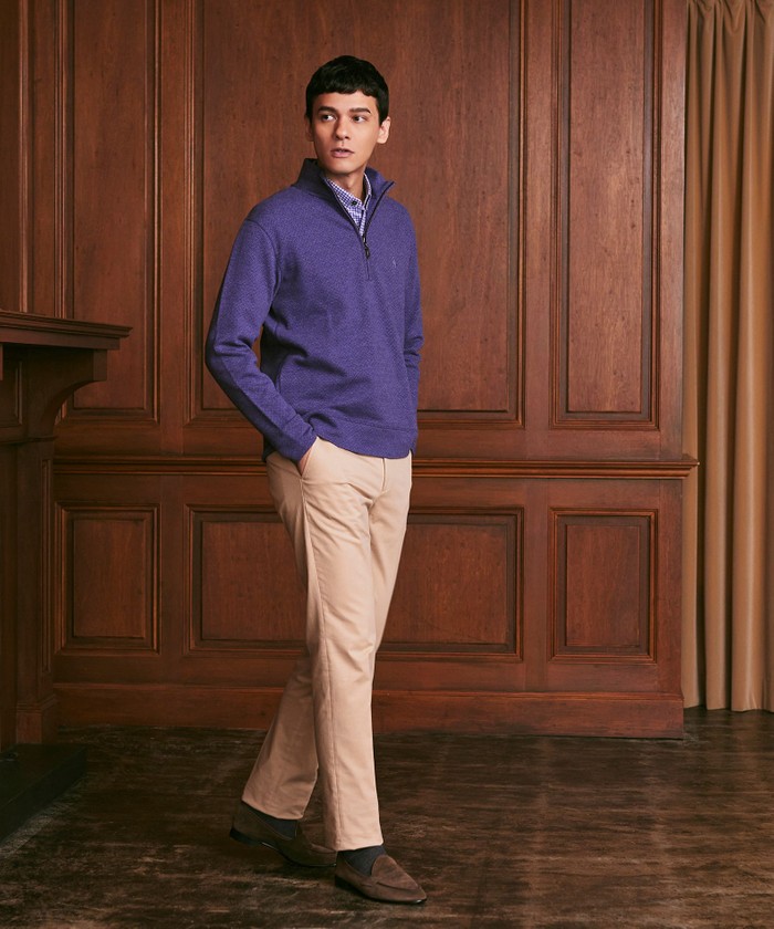 パケ柄 ダブルフェイスハーフジップ(506896082)｜HANKYU MEN'S / 阪急