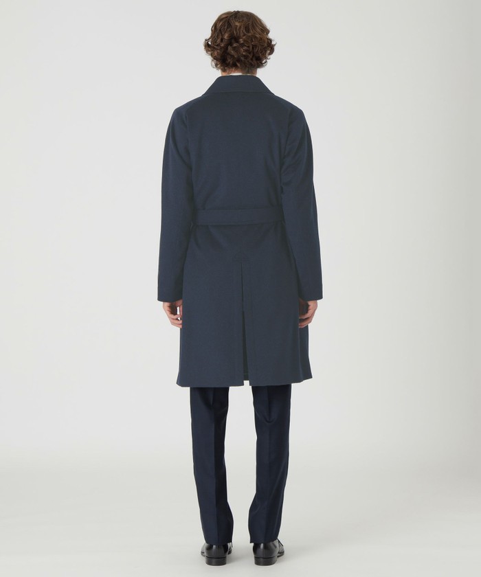 一部店舗限定】COLOMBOカシミヤベルテッドバルマカーンコート