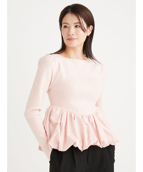 完売品★バルーンペプラムニットプルオーバー バルーンペプラムニットプルオーバー(507728781)｜阪急百貨店