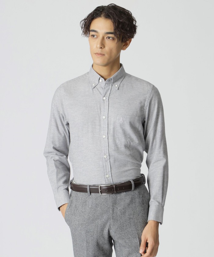 メランジカラーツイルシャツ(506896078)｜HANKYU MEN'S / 阪急メンズ