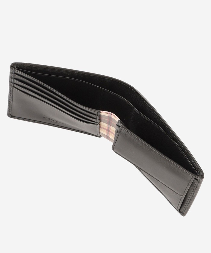 WEB限定】ソフト型押しレザー ハウスチェック二つ折り財布(507608954