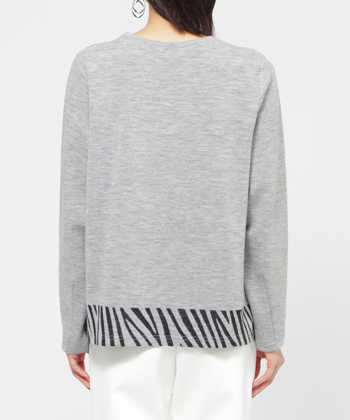 tシャツ ウールジャカードプルオーバーカットソー レディース BEAUTY＆YOUTH UNITED ARROWS tシャツ ジャガード クルーネック