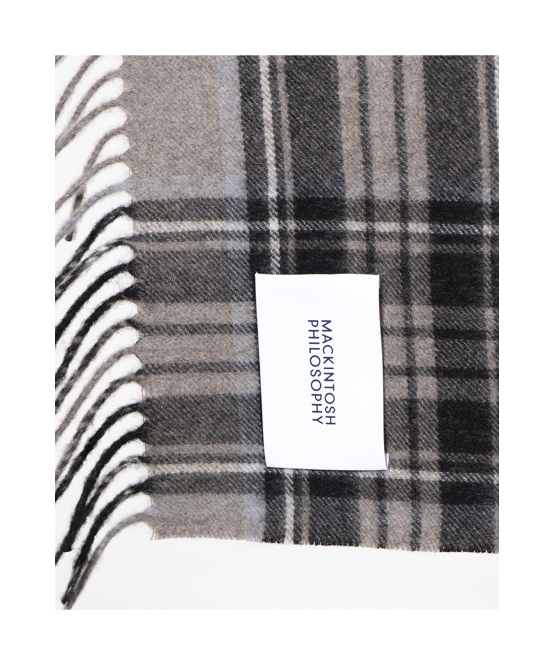 カシミヤ100% チェックマフラー／35cm幅(506865685)｜阪急百貨店公式