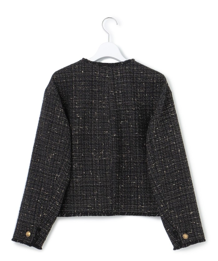 滝沢眞規子さん着用】GIOLICA ボタン ツイード ジャケット(507726212