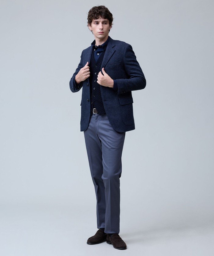 定番】LOVAT LAVEROCK TWEED ヘリンボンツイードジャケット(507744106