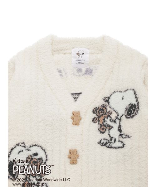 PEANUTS】【KIDS】SNOOPY×BEAR ジャガードカーディガン