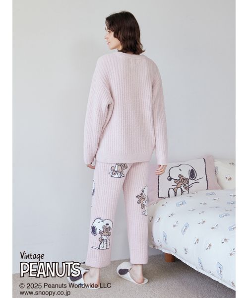 PEANUTS】SNOOPY×BEAR ジャガードロングパンツ(507769676)｜阪急
