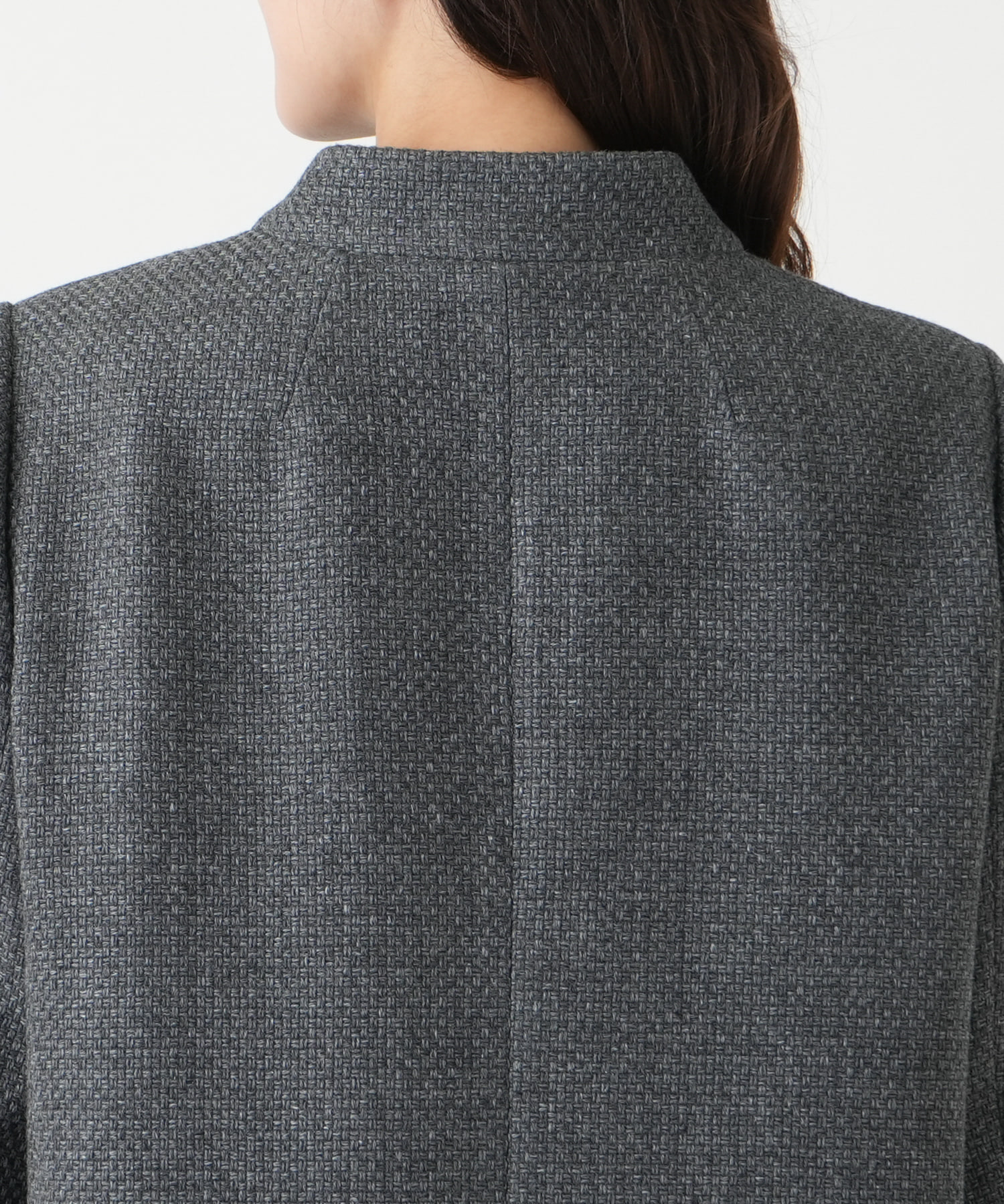スタンドカラーコート【Leilian WHITE LABEL】(507618379)｜阪急