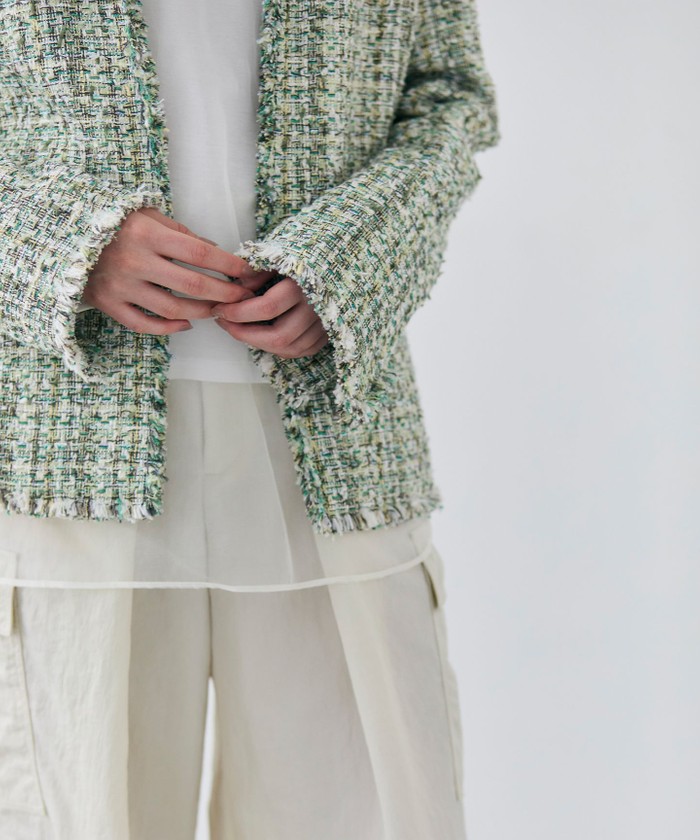 Oggi 4月号掲載】TEASEL / オーバーサイズツイードジャケット