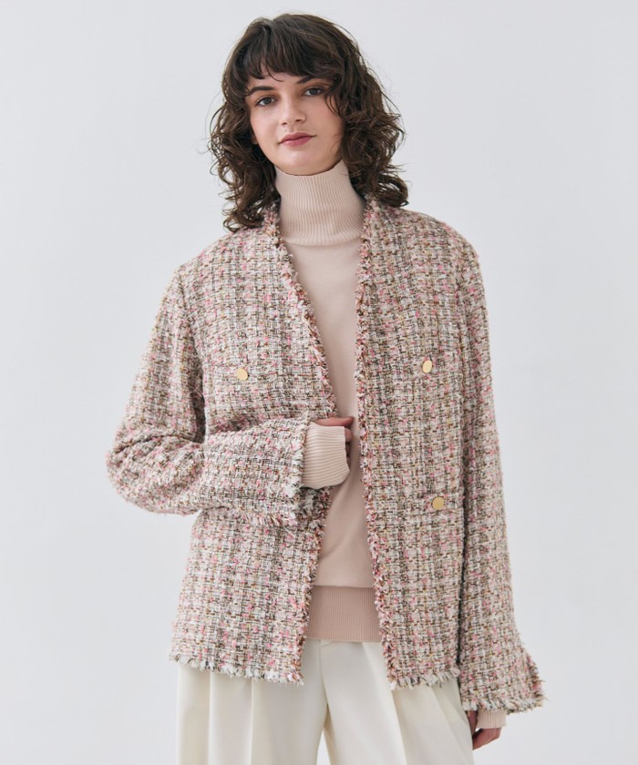 Oggi 4月号掲載】TEASEL / オーバーサイズツイードジャケット