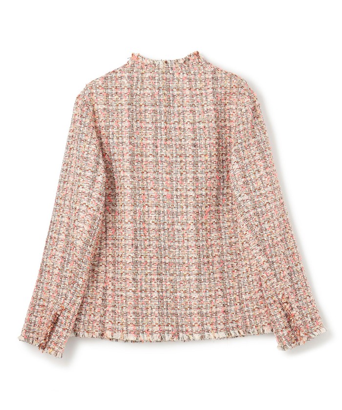 【Oggi 4月号掲載】TEASEL / オーバーサイズツイードジャケットベイジ Oggi 4月号掲載】TEASEL / オーバーサイズツイードジャケット｜ベイジ