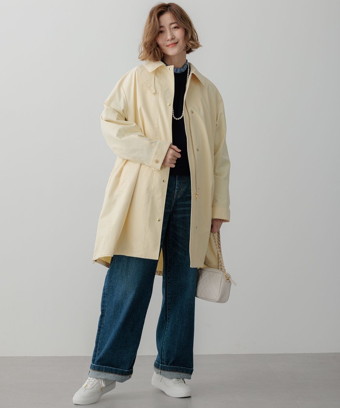 撥水加工/洗える】中綿ベストライナー付き マルチウェイアウター