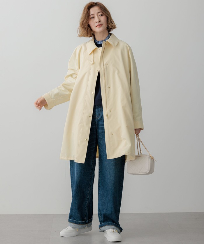 撥水加工/洗える】中綿ベストライナー付き マルチウェイアウター