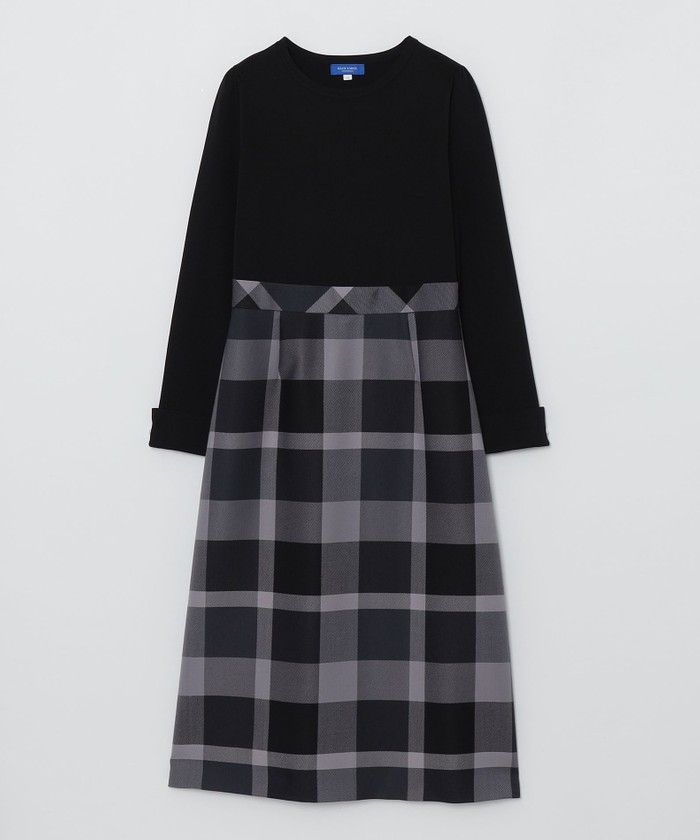 クレストブリッジチェッククロッシングビエラドッキングドレス