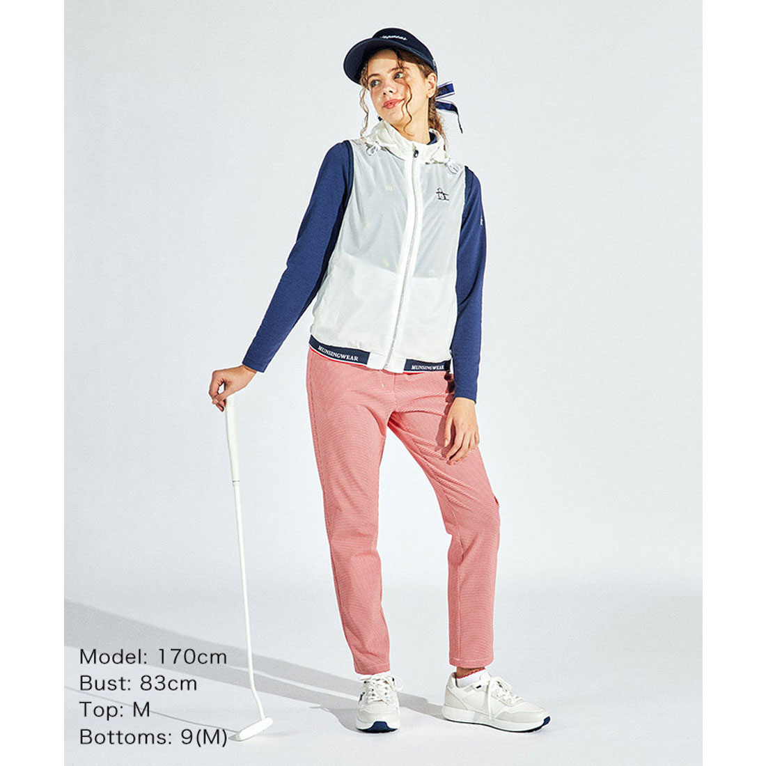 voo セットアップ　ベストとパンツ　サーマル セール】ペプラムベスト＊ブラウスパンツセット/133631（パンツ