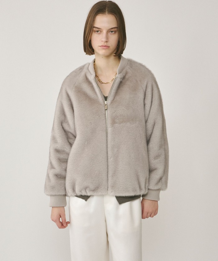 リアルファー【ミンク】ブルゾン Green Parks（グリーンパークス） ブルゾン アウター ミンクライク