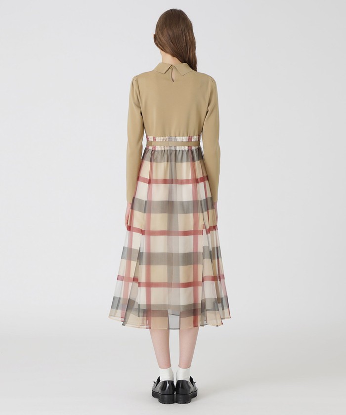 美人百花コラボ】クレストブリッジチェックオーガンプリントコンビ