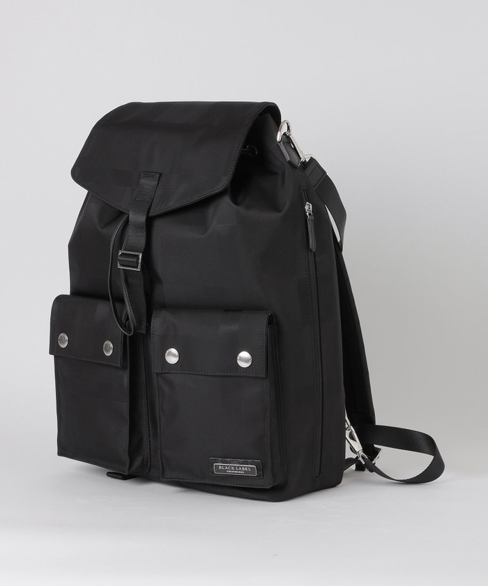 リモンタナイロンジャカードクレストブリッジチェックバックBLACK LABEL リモンタナイロンジャカードクレストブリッジチェックバック