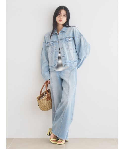 byblos blue デニムジャケット スタッズ