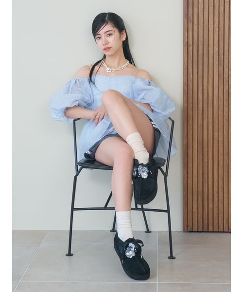 WEB限定カラー】3wayシアージャガードペプラムブラウス WEB限定カラー】3wayシアージャガードペプラムブラウス