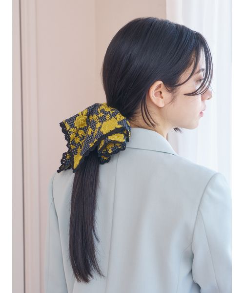 HER. コットンウールニットシュシュ HER. コットンウールニットシュシュ - メルカリ