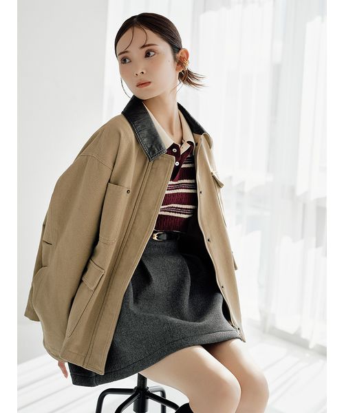 SNIDEL バリエミドルブルゾン バリエミドルブルゾン(507805770)｜阪急百貨店公式通販サイト