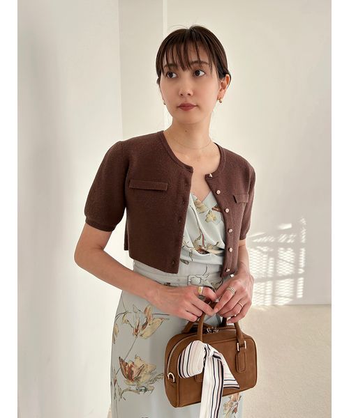 【専用】SNIDEL スナイデル フラワープリントバイカラー ロングワンピース Sustainableヘアラインフラワープリントワンピース（マキシ丈