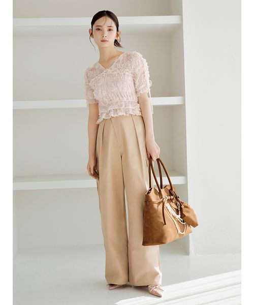 SNIDEL スナイデル ドットチュールリボンミュール ドットチュールリボンミュール(507805976)｜阪急百貨店公式通販