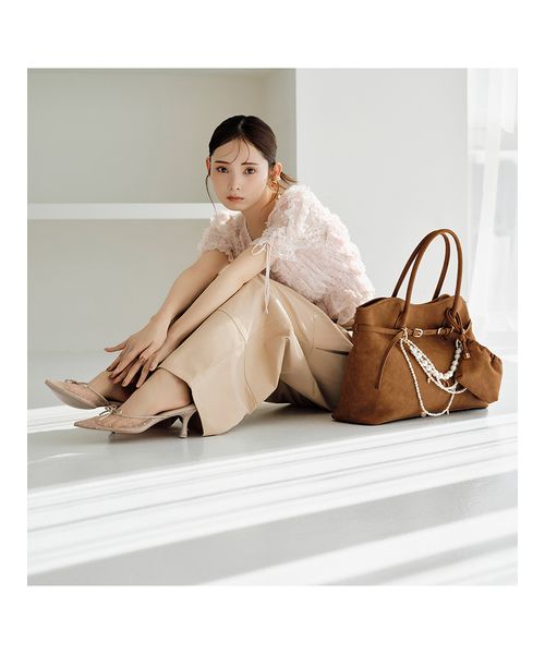 SNIDEL スナイデル ドットチュールリボンミュール ドットチュールリボンミュール(507805976)｜阪急百貨店公式通販